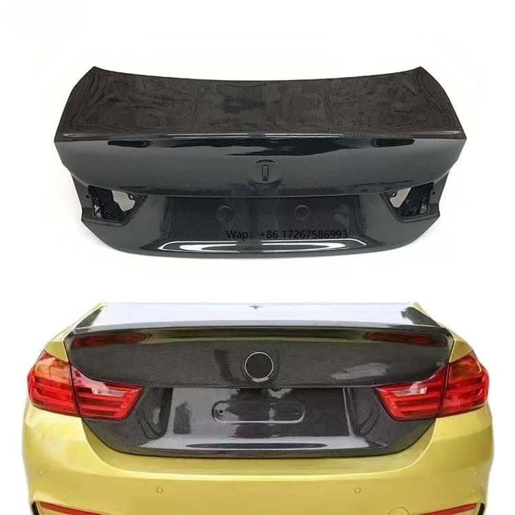 F82 M4 Carbon Fiber CSL Style Trunk Lid Cover for B M -W 4 Series F32 420i 430i 440i F82 M4 Coupe Car Rear Cover Trunk Tail Lid