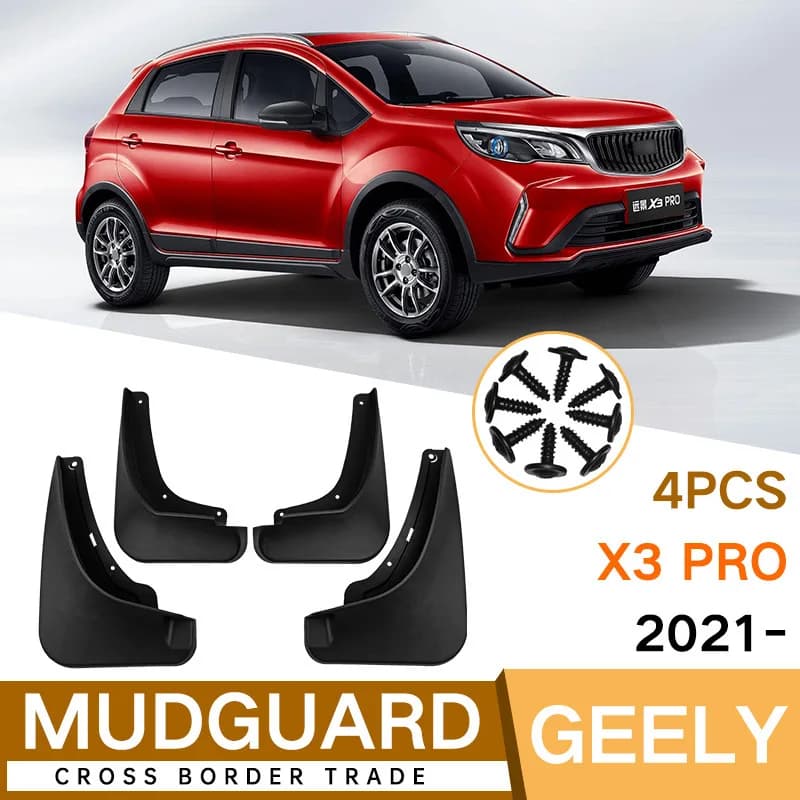 For Geely Vision Geely X3 PRO 2021-2024 fender skin front and rear auto accessories fender flares mud flaps