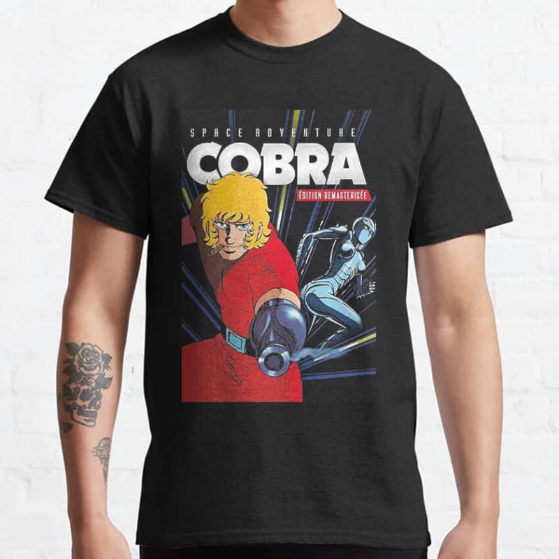 0321 Cobra The Space Pirate Psychogun Kobura Adventure gift t shirt 100% cotton Printed Graphic tee Y2K clothes All size Tops