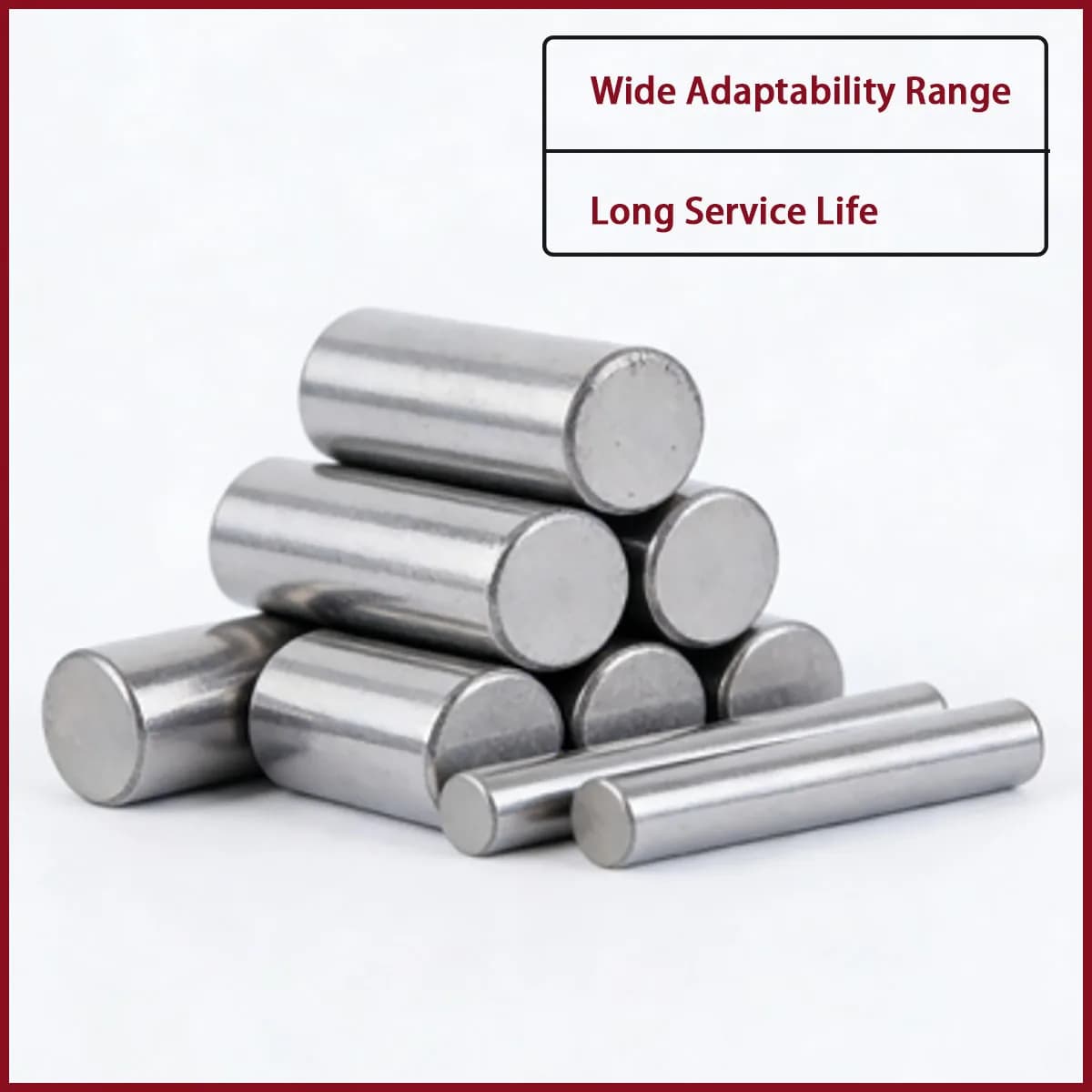 6mm/6.5mm diameter bearing steel cylindrical pin is used for equipment such as machine tools, molds, and construction machinery