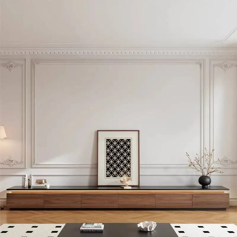 Wood Minimalist Tv Cabinet Decoration Drawers Designer Console Tv Table Lounges Accessories Muebles Para Hogar Room Furniture