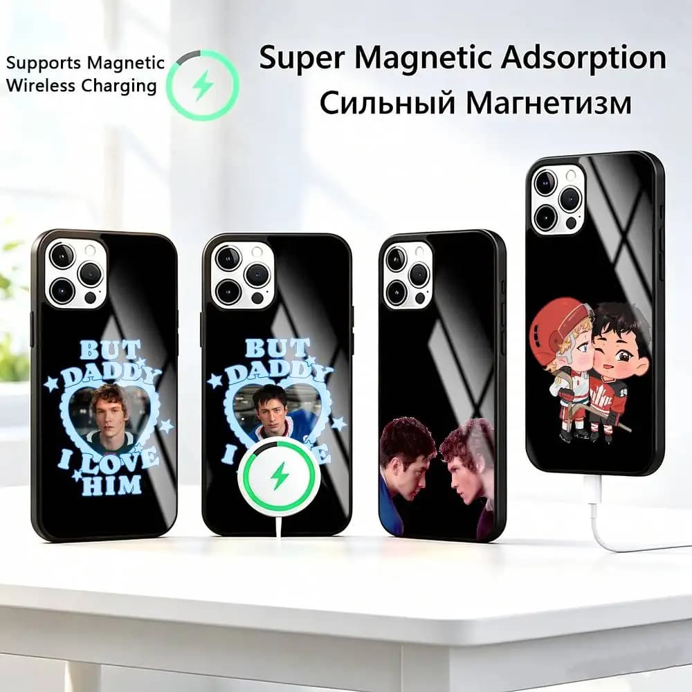 COOL Heated Rivalry HR b-boyss  Phone Case For iPhone17,16,15,14,13,12,11 Plus,Pro Compatible with magnetic wireless charging