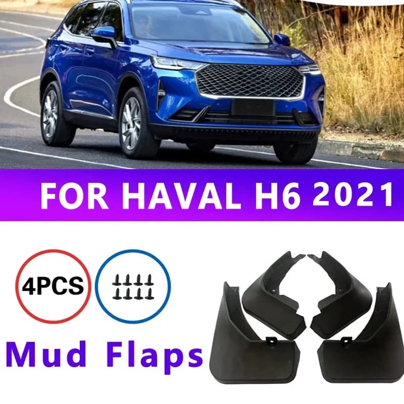 Mud Flaps Fit for HAVAL H6 2021  Mudguards Tire Fenders Splash Proof Accessories Wheel Guards 4ps