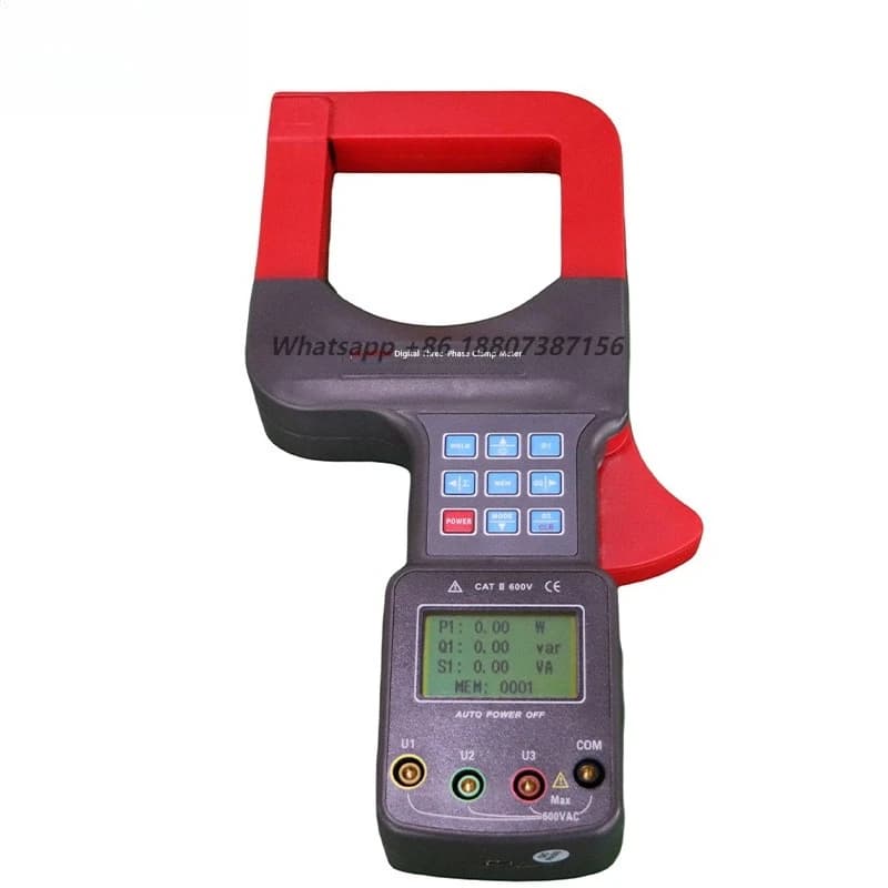 Hot Sale Large Caliber Three Phase Clamp Power Meter - High-Precision Leakage Electricity Ammeter Voltage Measuring Instrument