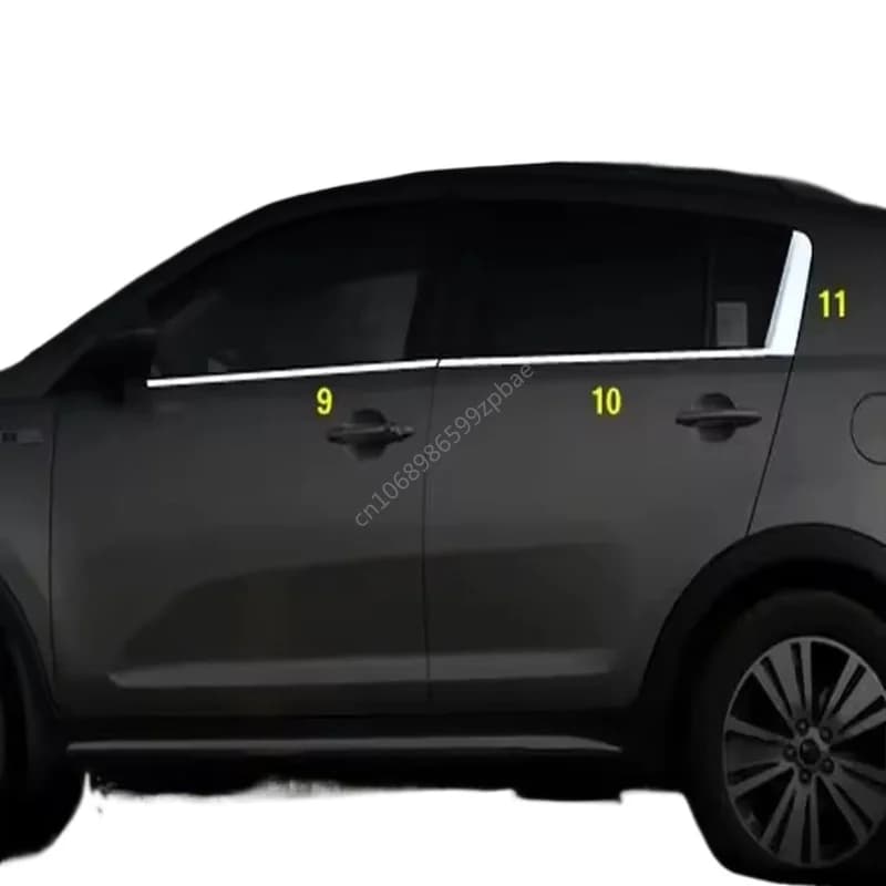 For Kia Sportage R 2011-2017 High-quality Stainless Steel Car Window Decoration Strip Anti-scratch Protection Car Accessories