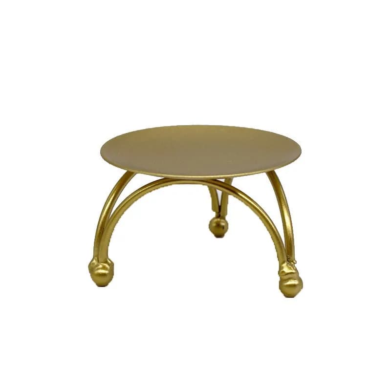 CX Geometric Round Wrought Iron Candle Holder Table Decoration Three-dimensional creative metal ornaments
