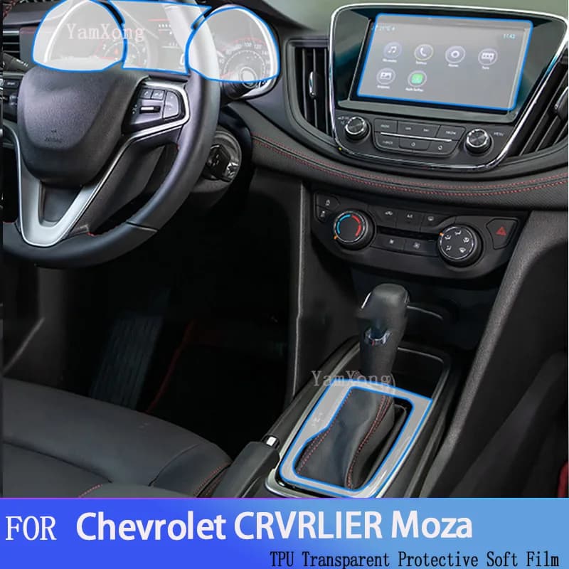 For Chevrolet CRVRLIER Moza Car GPS Navigation Protective LCD  TPU Screen Protector Anti-Scratch Film Fitting PPF