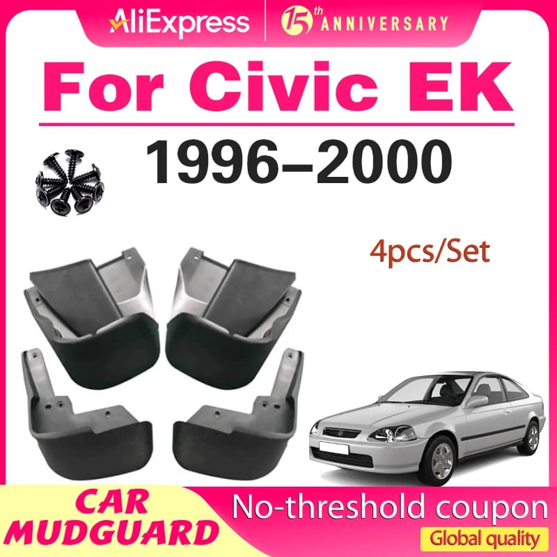 Mudflaps Mudguards for Honda CIVIC 1996-2000 Sedan Fender Tire Parts Mudguards Tire Fenders Mud Flaps Wheel Guards Accessories