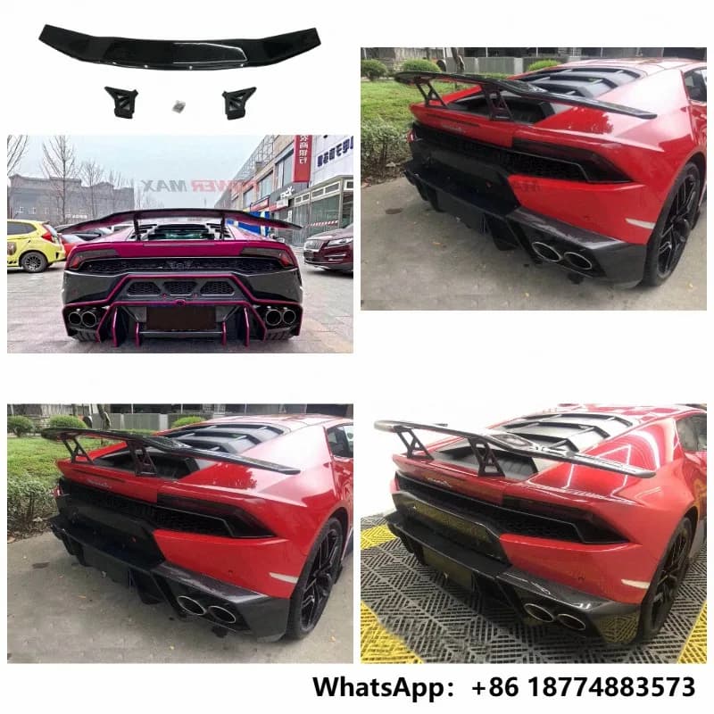 Carbon Fiber M Style Rear Trunk Wing for Lamborghini  LP580  LP610 Rear Spoiler Wing