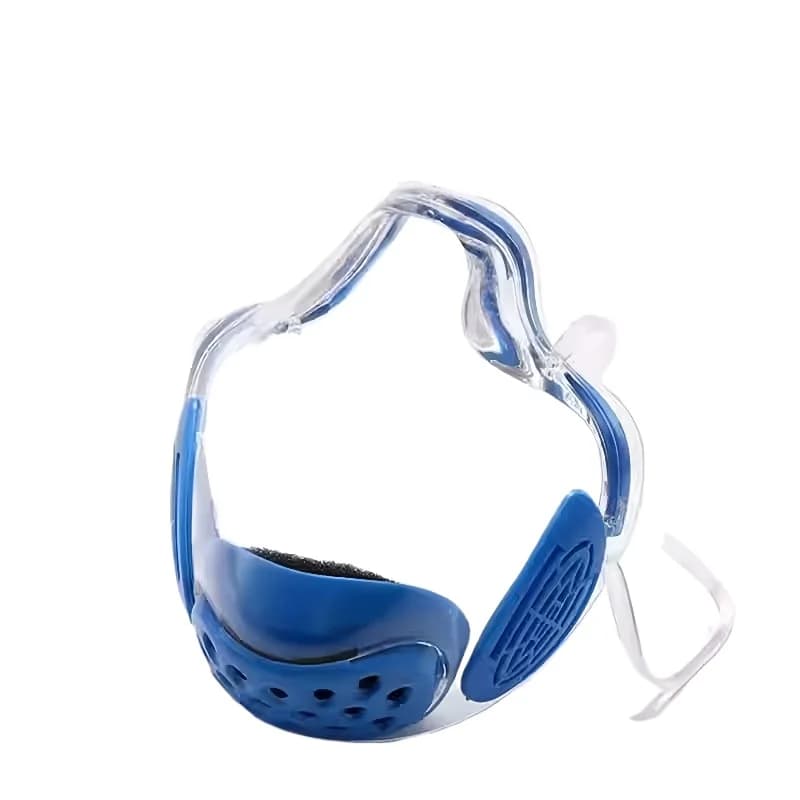 Transparent nose mask, breathing anti-fog and anti-gas mask