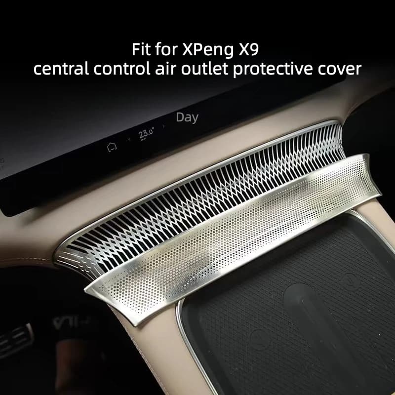 For XPENG X9 2025‑2026 Dashboard Air‑Vent Protective Cover, Dust‑Proof Guard Trim Sticker Interior Tuning Accessories