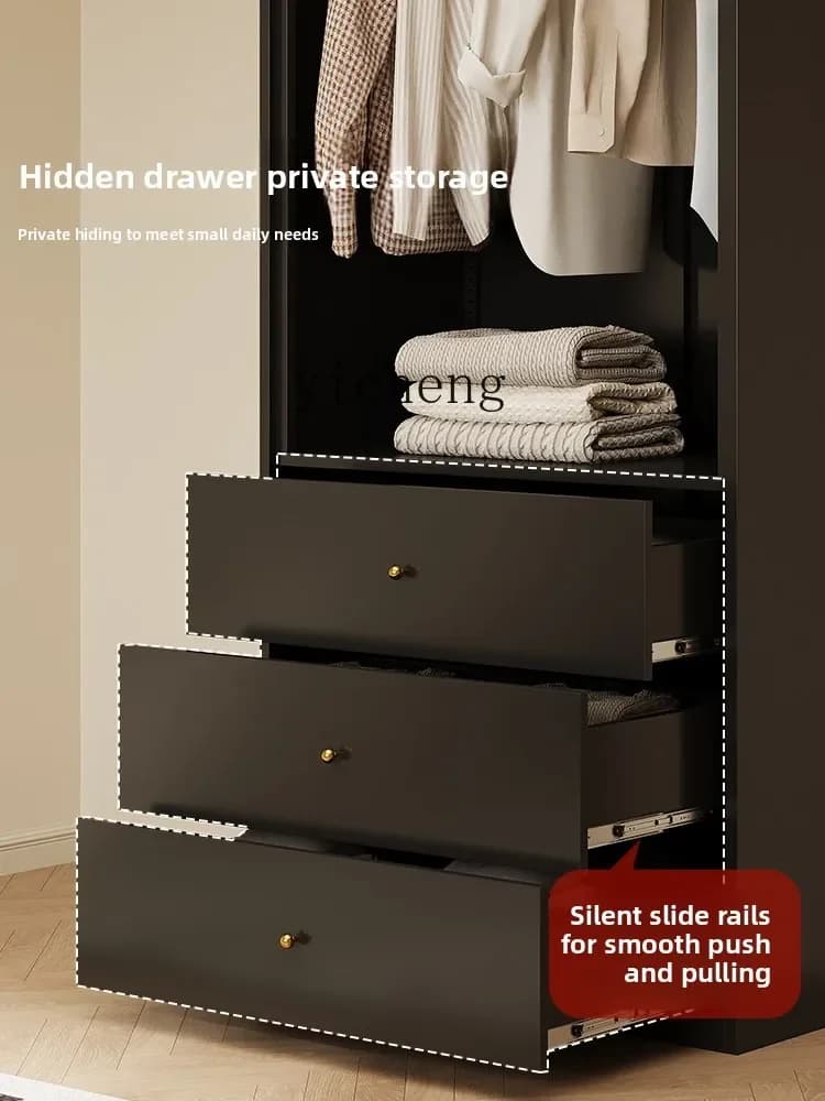 DSA  Wardrobe Home Bedroom Opposite Door Storage Cabinet New Steel Combination Wardrobe Iron Cabinet