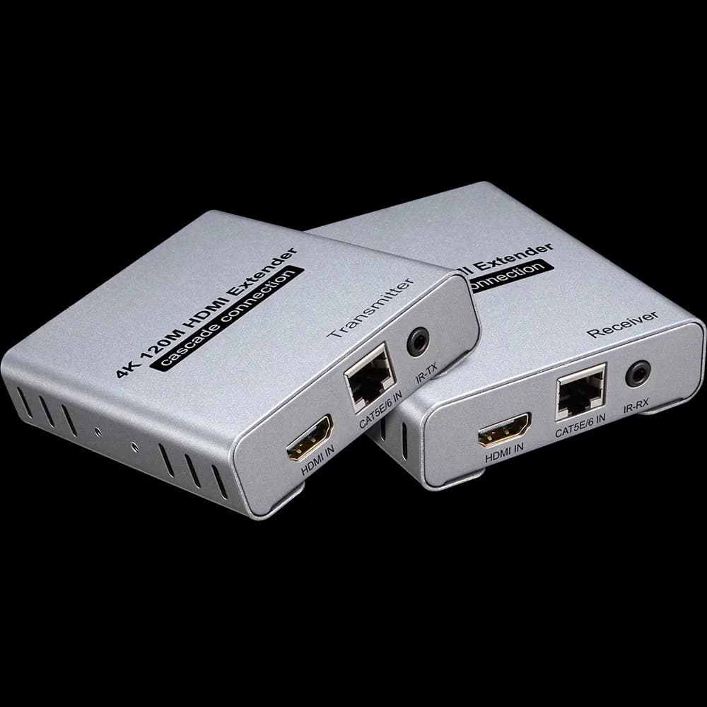 1080P Video Extender with 60M KVM USB HD Over IP 3D   o RJ45 Output Adaptor Metal Material
