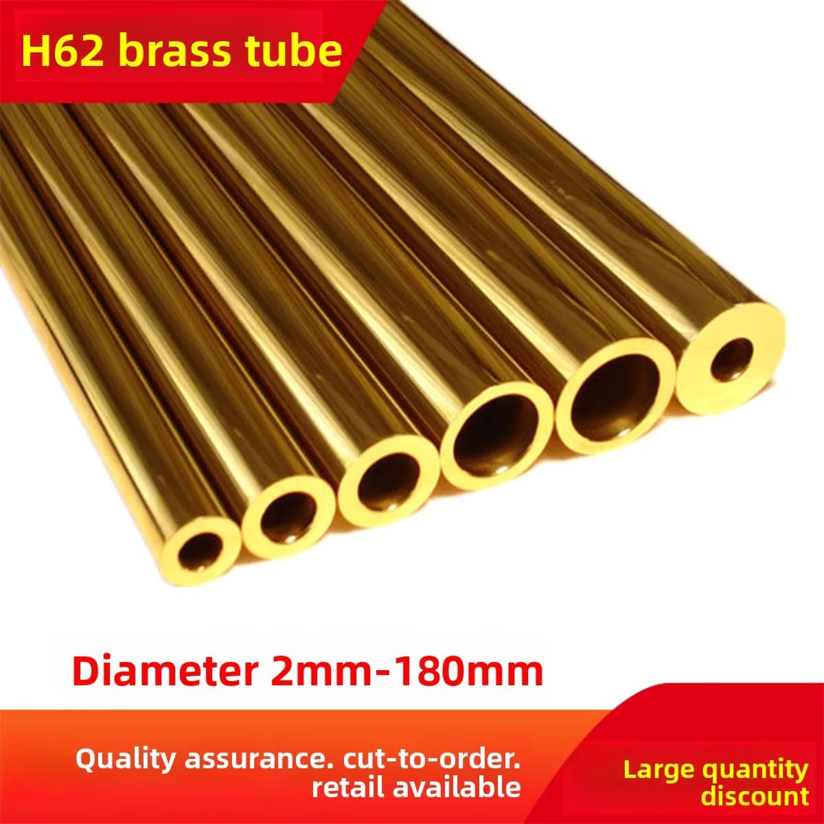 1 2.5 3 4 5 6 8 10 12mm Copper Sleeve H62 Brass Capillary Copper Tube Environmentally Friendly Copper Tube