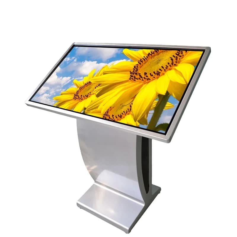 32" 43" 50" 55" 65" Floor Stand Interactive Digital Advertising Monitor LCD Infrared Horizontal Touch Screen Kiosk