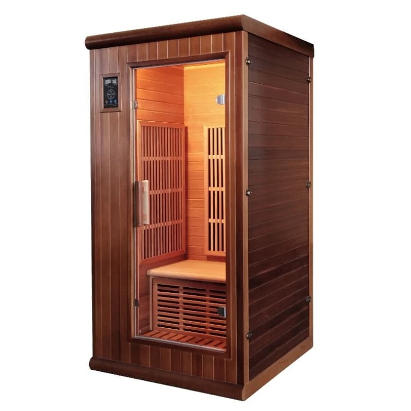 Graphene energy light  room, household single red cedar solid wood mobile sweat steamer far-infrared