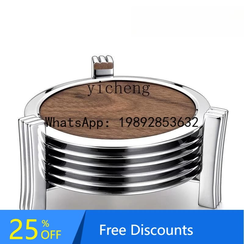 Black Walnut Kung Fu Tea Accessories Coaster Holder Glass Water Cup Anti-Scalding Pad Heat Insulation Pad