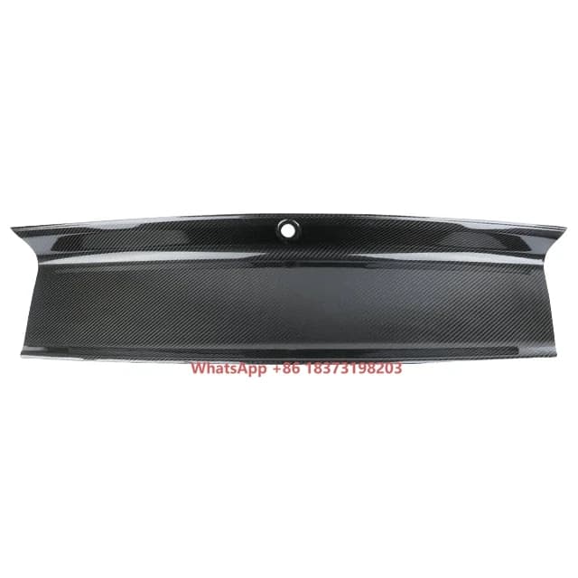 Real  Carbon Fiber Rear Trunk Lid Panel Cover for Mustang 2015-2020