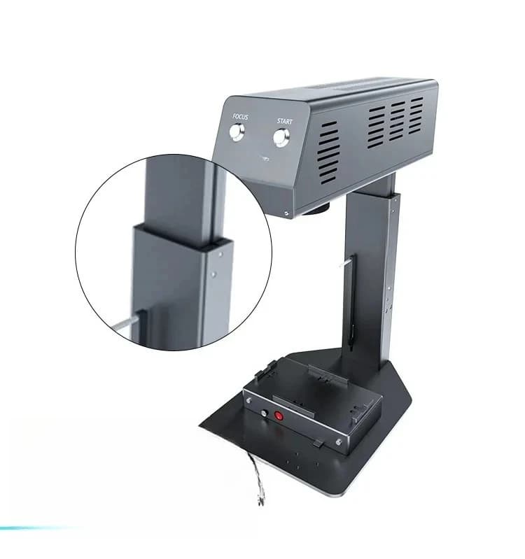 Small Fiber-free Laser Marking and Logo Engraving Machine 6W Metal Plastic Leather Engraver Separator  Back Glass Remover