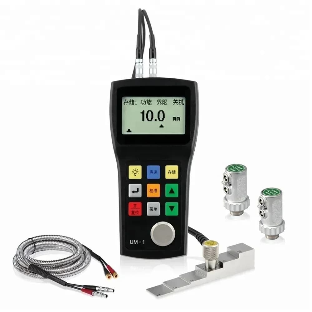 um-1 portable 0.1mm 0.8-300mm ultrasonic thickness gauge from china factory
