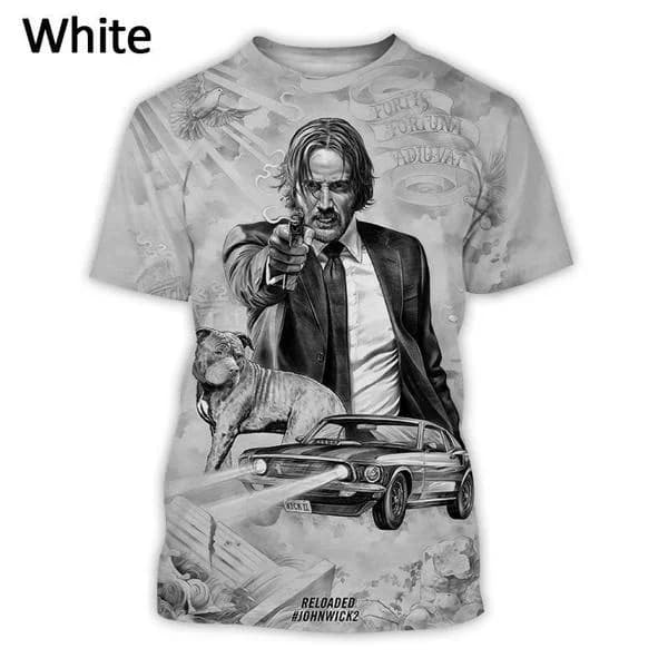 Summer 3D Printed T-shirts, Fashionable Round-neck Short-sleeved Custom T-shirts for Men and Women, Extra-large Men's Polyester