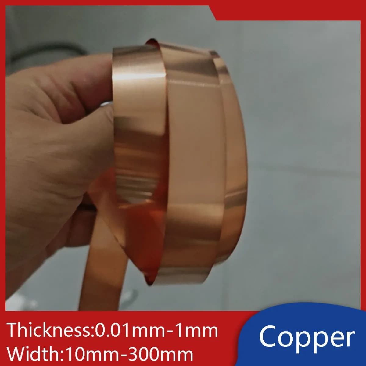 Copper Strip Conductive Metal Strips High-temperature resistant Heat Conduction Cooling Ultra-thin T2 Sheets Plate