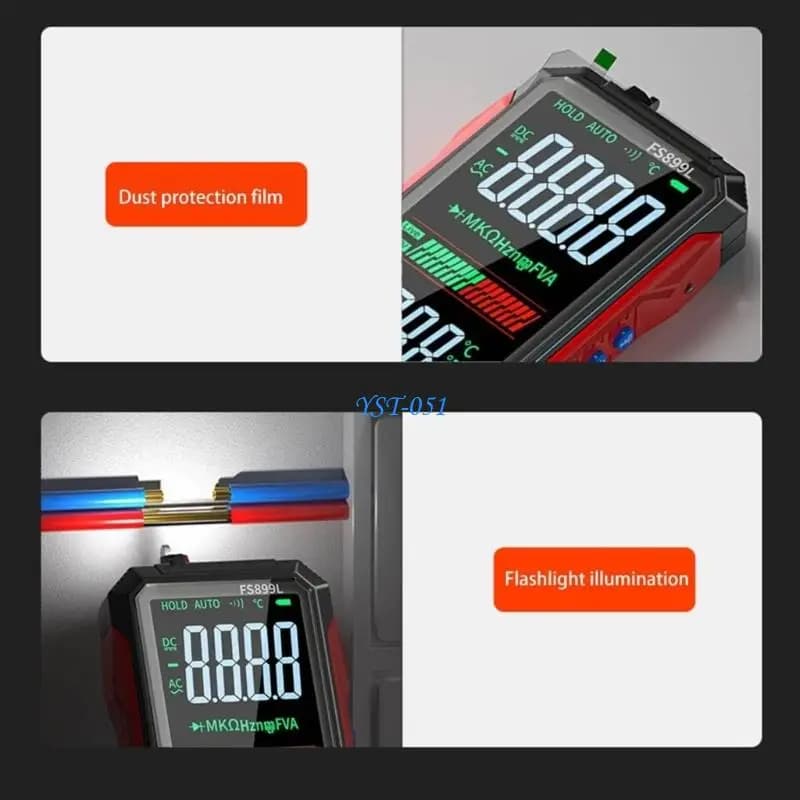 E15A FS899L Feature Rich Multimeter USB C Charging Capability procedures Resistance Frequency Temperature Parameters