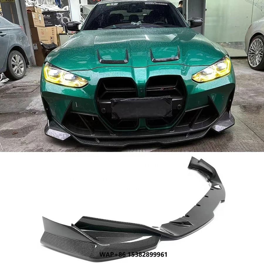 For  G80 M3 G82 M4 2021+ CF-A Style Dry Carbon Fiber Front Lip & Bumper Lower Lip Splitter Spoiler New Car Accessories