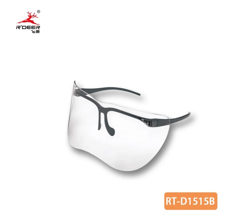 R'DEER Tool Dark Green and Transparent Maintenance Electrician Tool Safety Glasses Riding Kitchen Dust Sand Fog and Smoke Goggle