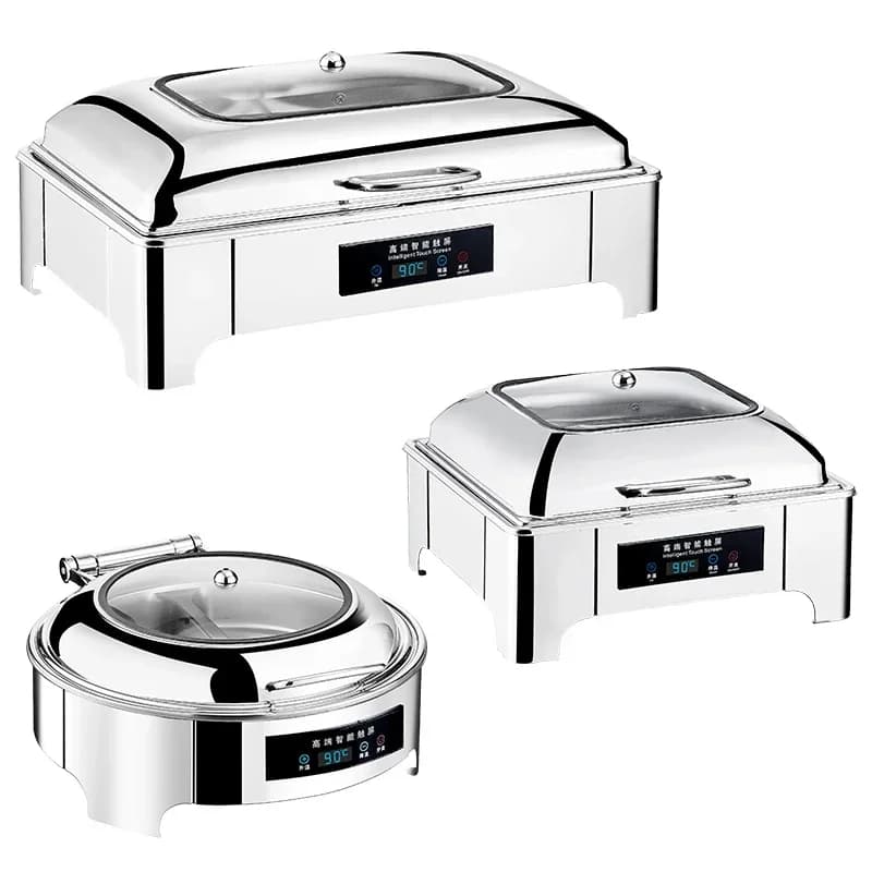 Electrically heated insulated pot buffet breakfast stove