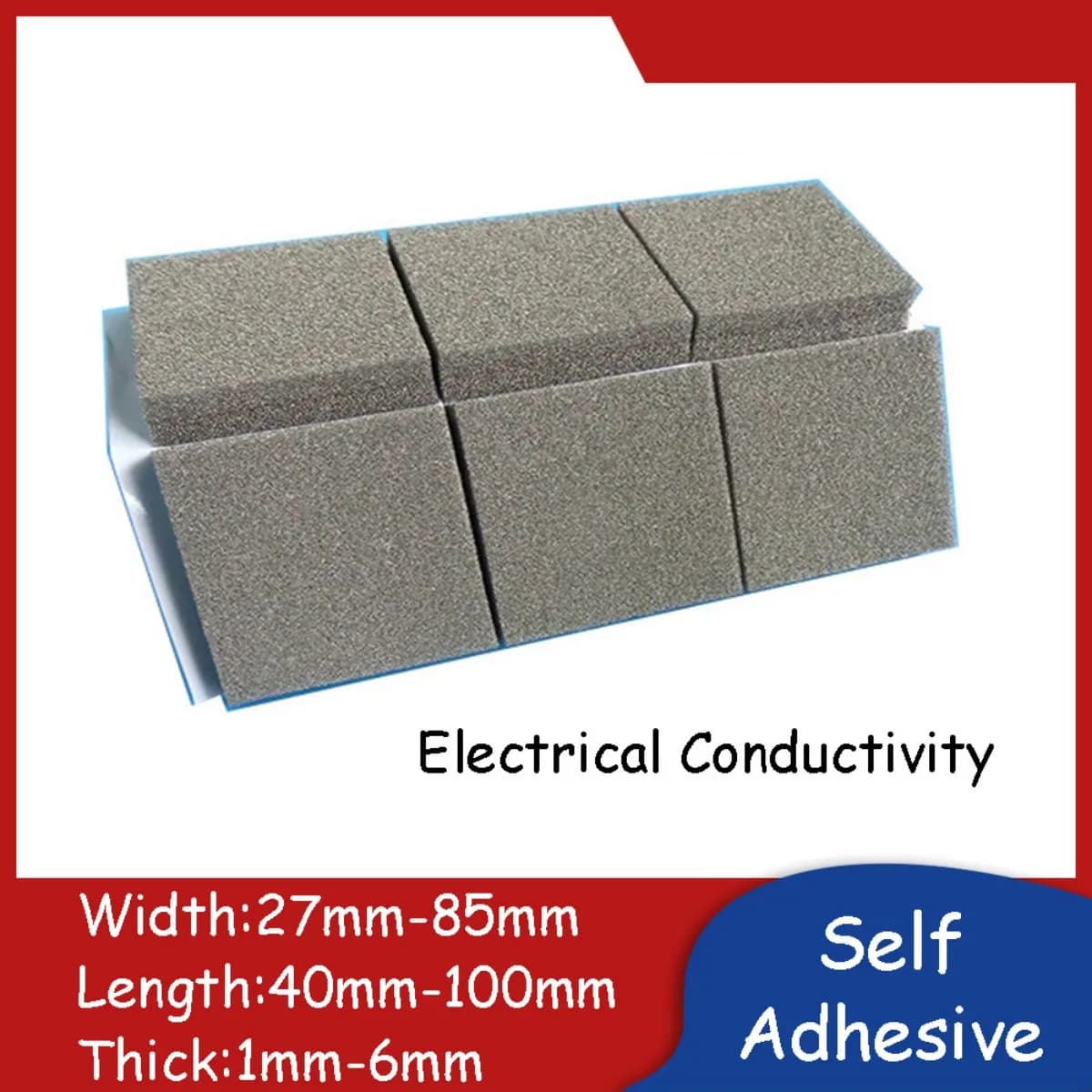 Conductive Sponge Sheet Self-adhesive High-quality Conductivity Foam Plate Antistatic Shielding Pad
