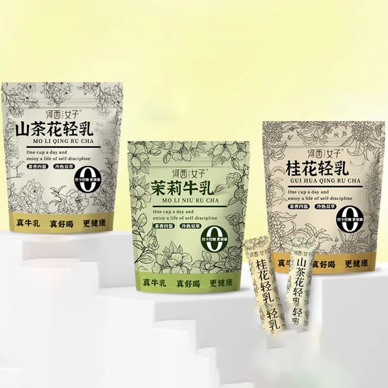 Pure 12pcsX15g/Bag Natural Premium Osmanthus/Jasmine/Camellia Fragrance Light Milk Tea Powder 0 Trans DIY Instant Home Decoratio