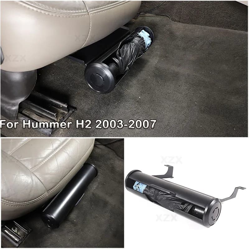 For Hummer H2 2003-2009 Car Co-pilot Seat Umbrella Storage Aluminum Alloy Box Rack Holder Auto Tidying Modification Accessories