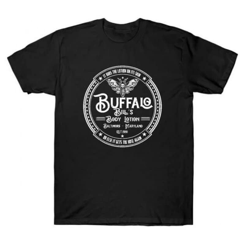 Buffalo Bill's Body Lotion Silence of the lambs Horror movie Hannibal Gift t shirt Dr Lecter Scary Graphic Clothes All size Tee