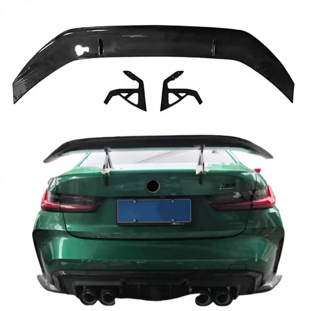 Upgraded Modified Carbon Fiber Rear Wing for G80 G82 M3 M4 High Quality Tail Spoiler Glue Tape Screws Installation Carbon