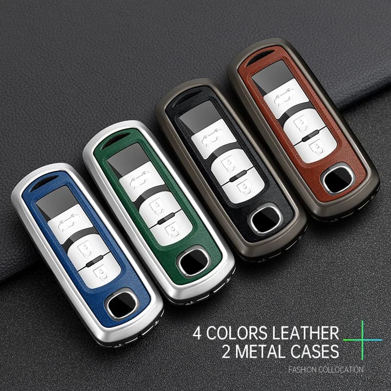 Alloy Car Remote Key Case Cover Shell Fob For Mazda 2 3 6 Atenza Axela Demio CX-5 CX5 CX-3 CX3 CX7 CX-7 CX-9 CX9 MX5 Accessories