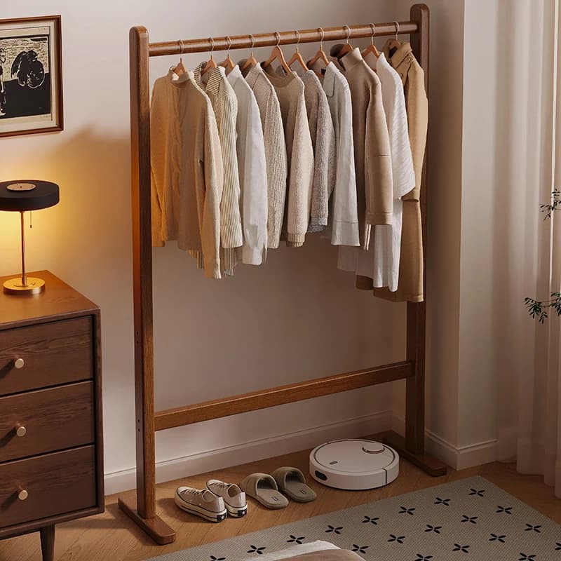 Clothes Wooden Coat Racks Indoor Hallway Garment Cabinet Display Coat Racks Stores Living Room Perchero Living Room Furniture