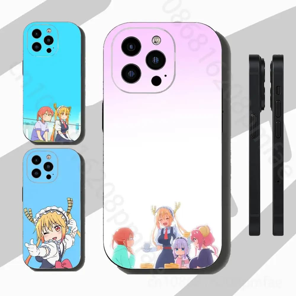 Miss Kobayashi D-Dragon Maid Slim Back Phone Case for iPhone 17,16,15,14,13,12,11 Pro,Max,Plus,X,XS,XR,SE,Mini Protective Cover