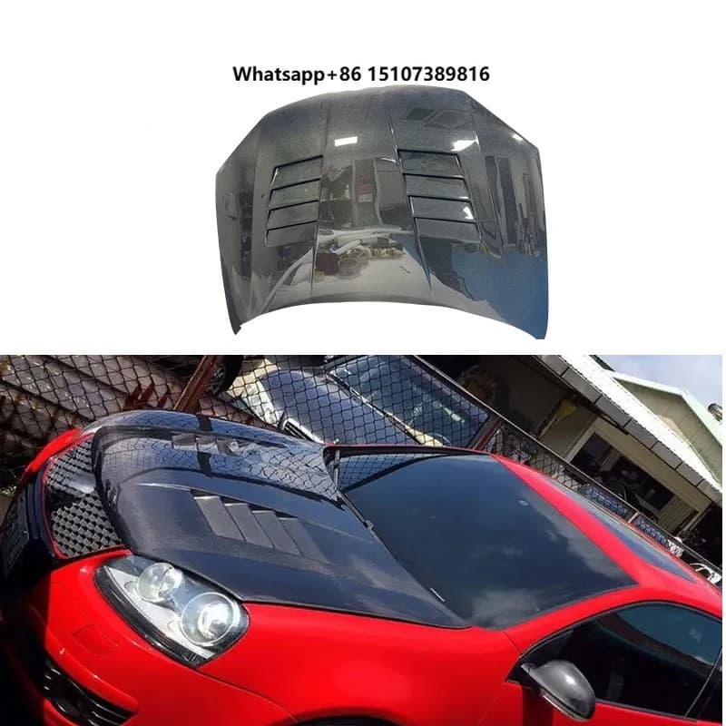 Auto Replacement Part Foor 2004-2009  Golf MK5 Vented Hood Bonnet CF Carbon Fiber