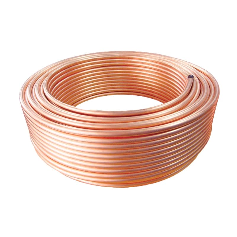6-25mm OD 1M Soft Coil Copper Tube T2 Red Copper Tubing for AC Refrigeration Capillary Pipes