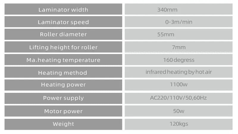 Double Side Hot and Cold Laminator Machine Pressure Film Machine CE DX-L380A