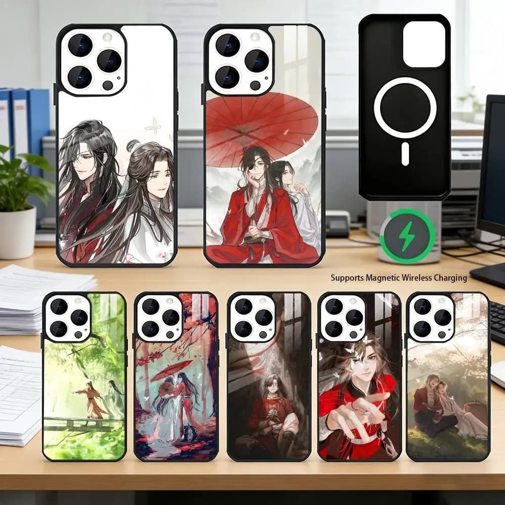 Heaven Officials Blessing Phone Case For iPhone17,16,15,14,13,12 Plus,Pro Allows magnetic wireless charging