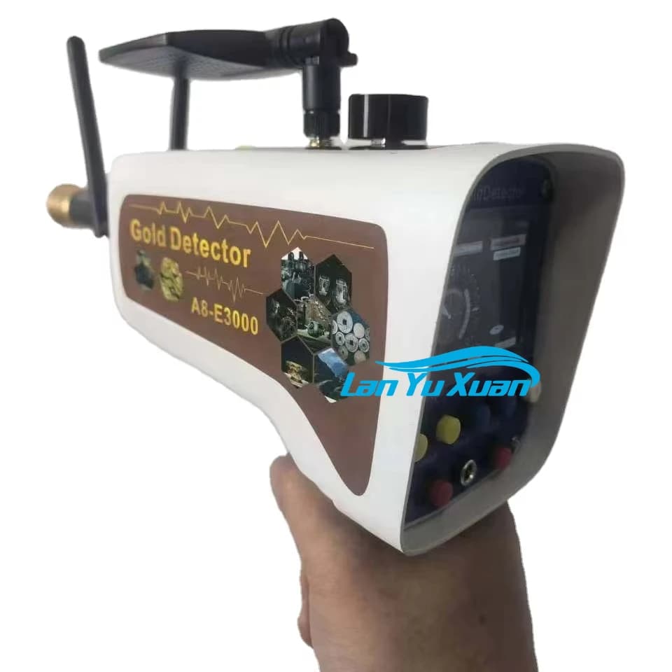 A8 E3000 German Underground Detector High Precision Outdoor Archaeological Visual Gold Silver Copper Metal Treasure Hunt