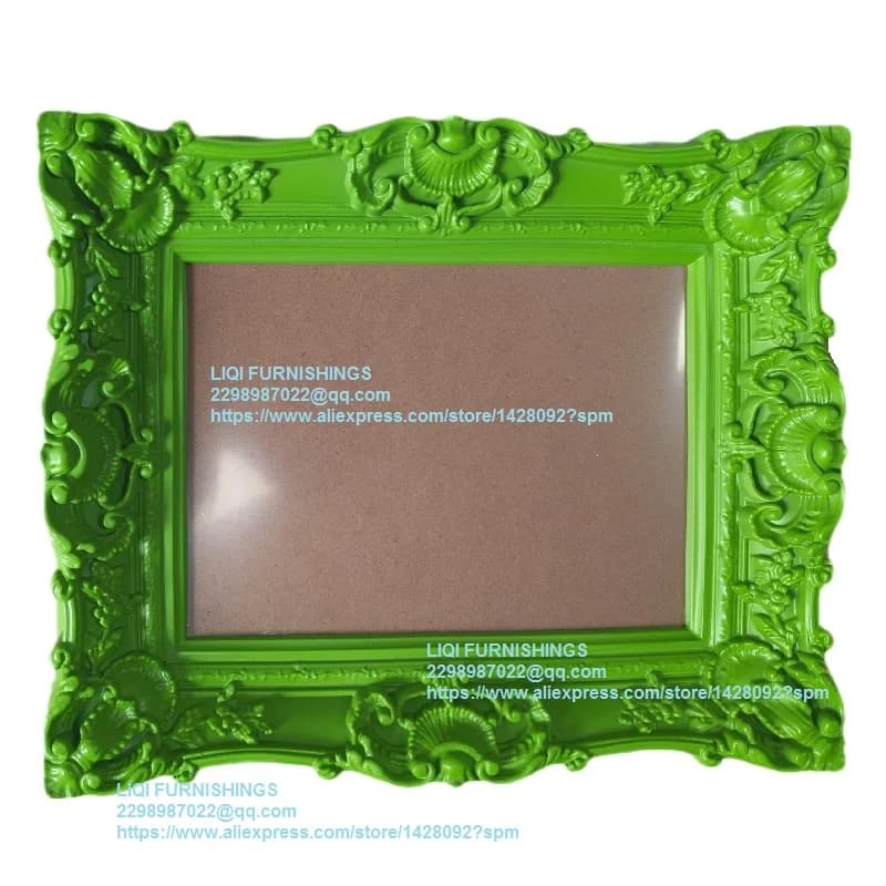European Style Carved Flower ABS Plastic Decoration Oil Painting Frame