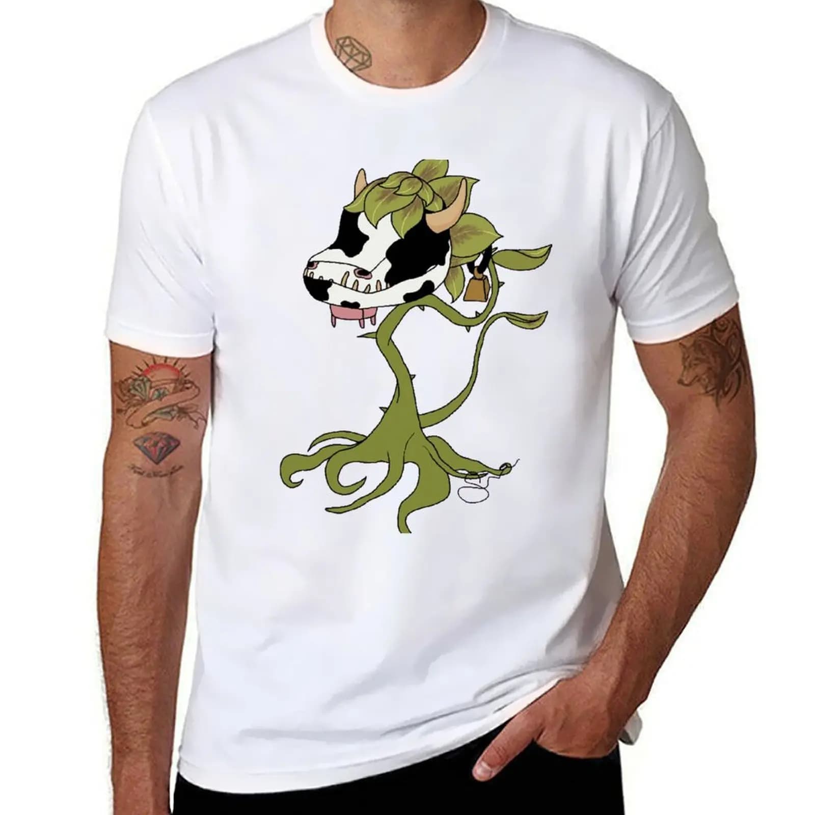 The Sims Cowplant T-Shirt man t shirts graphic cotton t shirt pack T-Shirt