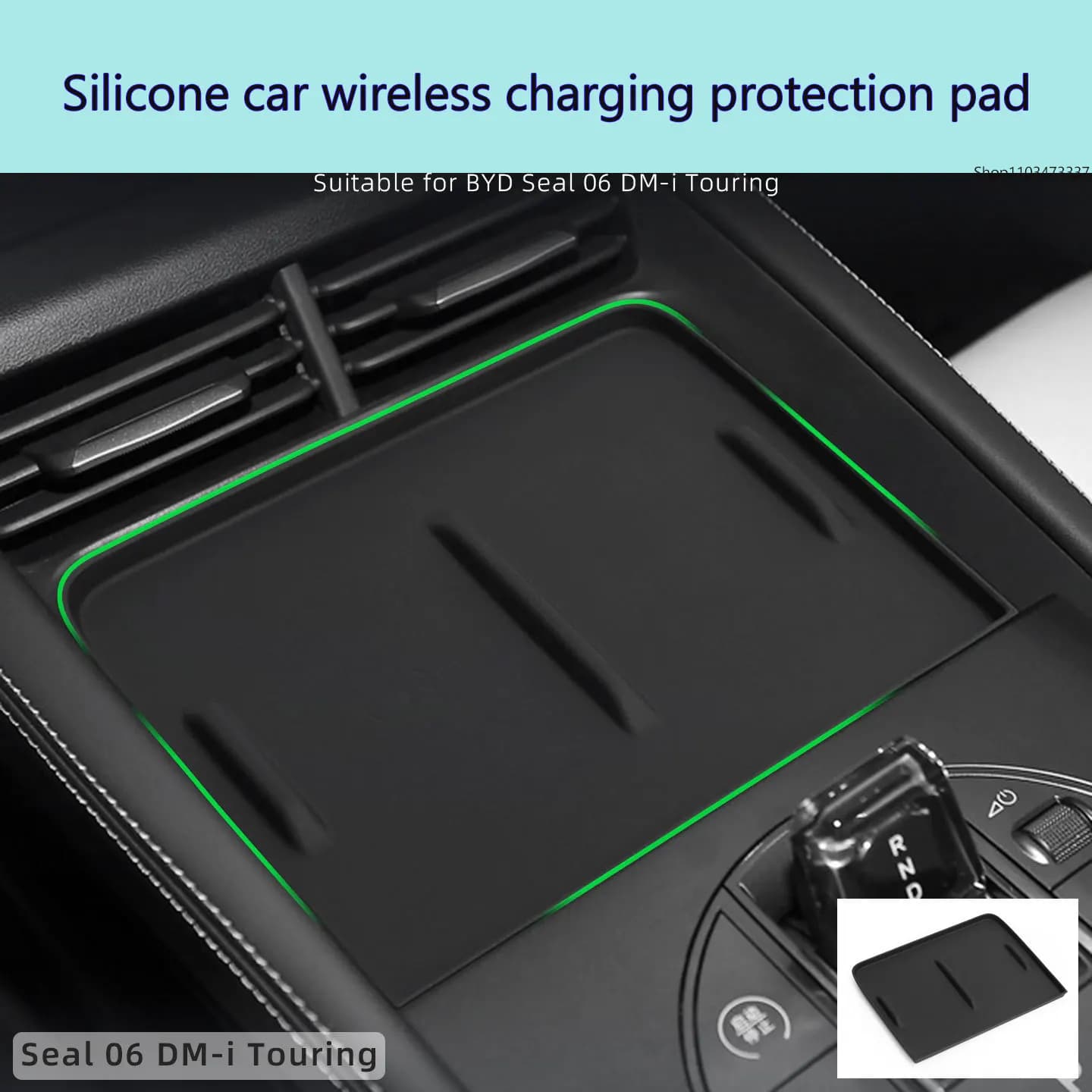 For BYD Seal 06dmi Travel Edition silicone wireless charging pad, central control phone pad, accessories