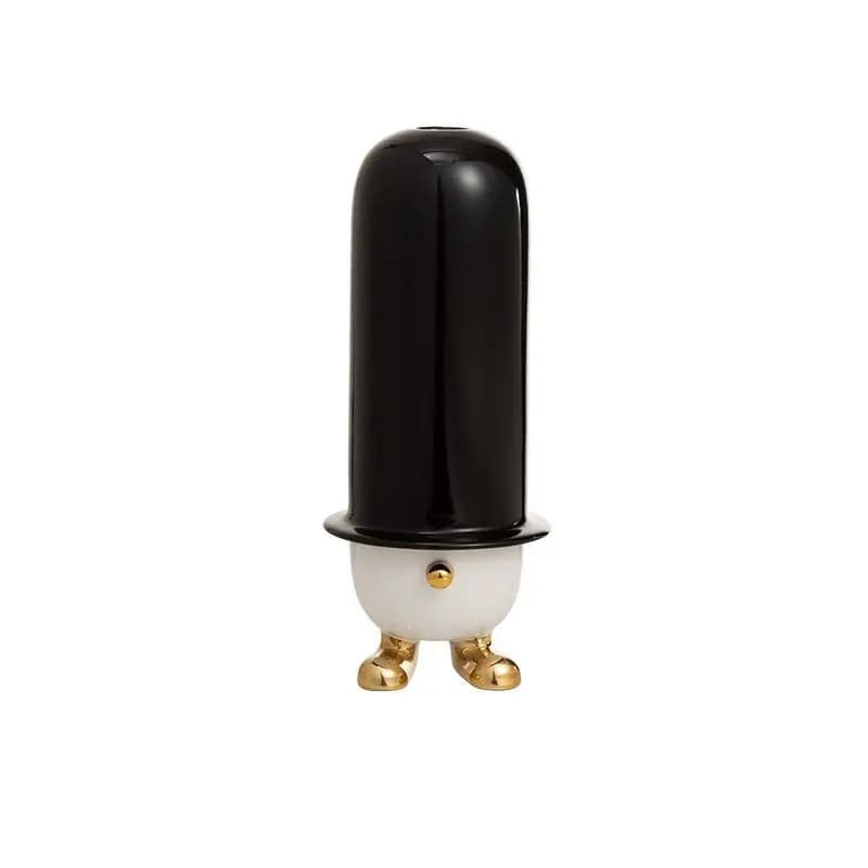 Creative modern simple cartoon long hat ceramic vase model room wine cabinet children's room