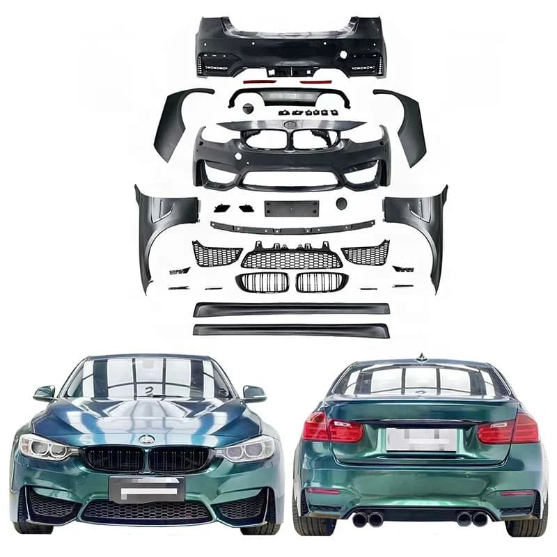 For BM 2013-2019 Year 3S 3 Series F30 F35 Upgrade To M3 Wider 1:1 Car Auto Body Kit Parts Front Rear Bumper Accessories
