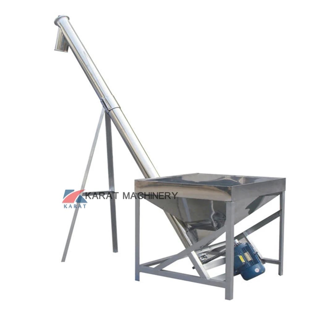 Wheat Starch Screw Conveyor Automatic Flour Hopper Screw Feeder