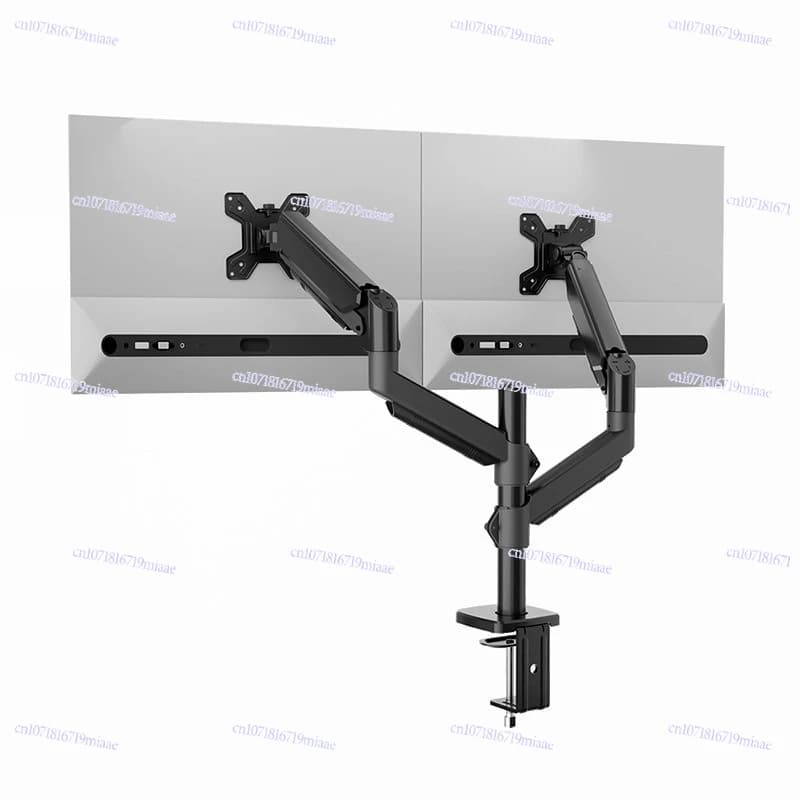 Dual-screen monitor bracket, screen lifting, suitable for 13-32 inch screen gas spring computer bracket